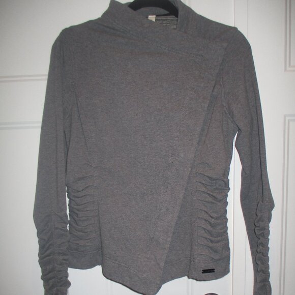 LULULEMON Solace Jacket - Heathered Grey w/Striped Lining Size 10 - EUC - Picture 3 of 10